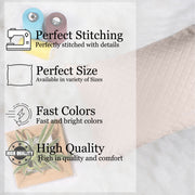 Both Side Quilted Velvet Rectangular Cushion Cover (Set of 2), Beige